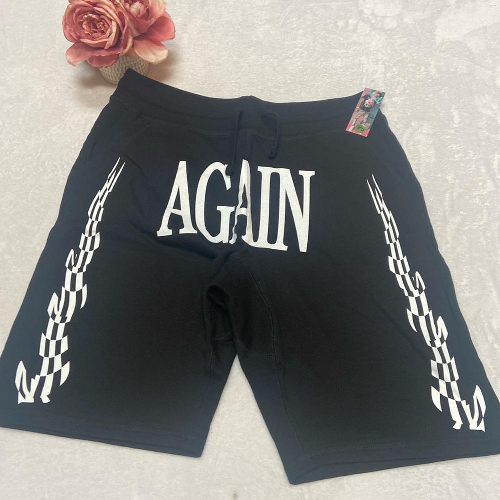 NEVER BROKE AGAIN Size XXL NWT Cotton Poly Blend Black Shorts